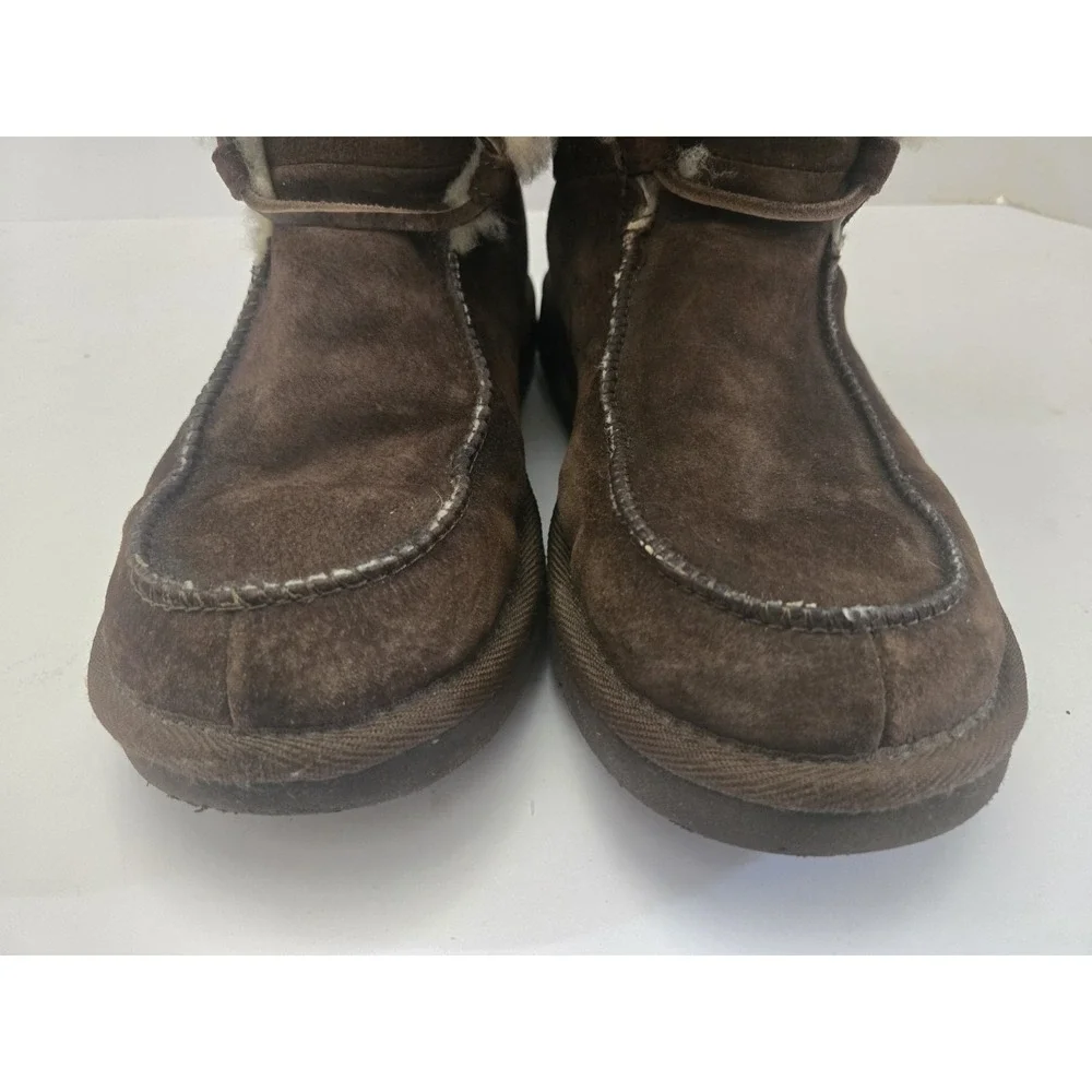 Ugg Australia Uptown 5190 Winter Boots Womens 6 Brown‎ Shearling Lined Leather